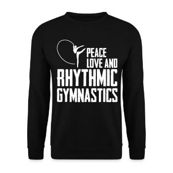 Rhythmic gymnastics gymnastics - Unisex Sweatshirt - black - Front - Alina (178cm) & Michal (187cm)