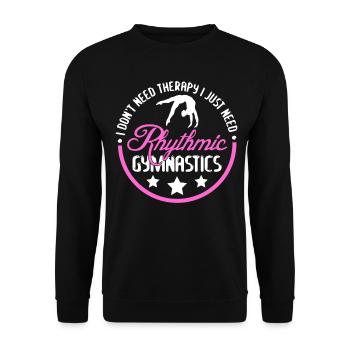 Rhythmic Gymnastics - Unisex Sweatshirt - black - Front - Alina (178cm) & Michal (187cm)