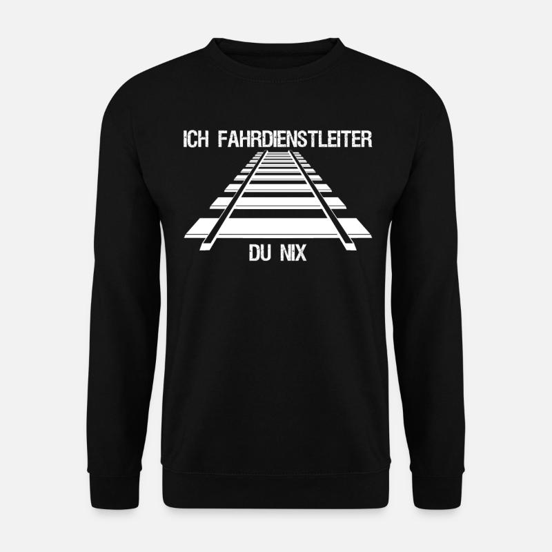 Fahrdienstleiter Züge Spruch Zugführer - Unisex Pullover - Schwarz