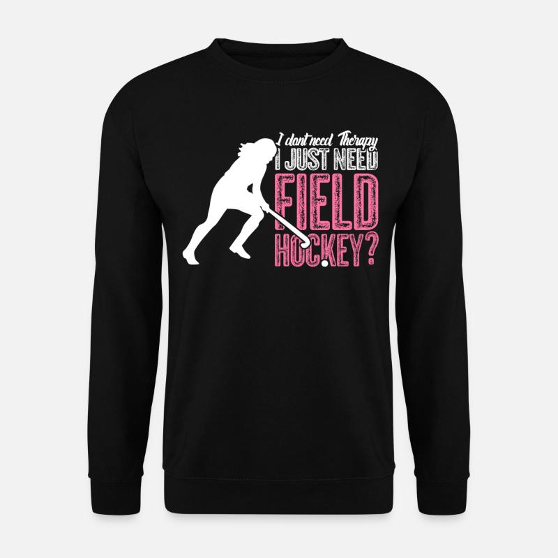 Bâtons de hockey sur gazon - Sweat-shirt Unisexe - noir