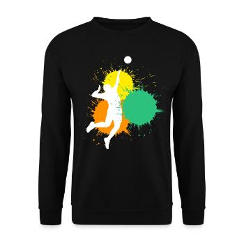 Volleyball Player Volleyball Player - Unisex Sweatshirt - black - Front - Alina (178cm) & Michal (187cm)