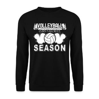 Volleyball Training Volleyballer - Unisex Pullover - Schwarz - Vorne - Alina (178cm) & Michal (187cm)