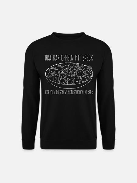 Bratkartoffeln Witz Bratkartoffel - Unisex Pullover - Schwarz