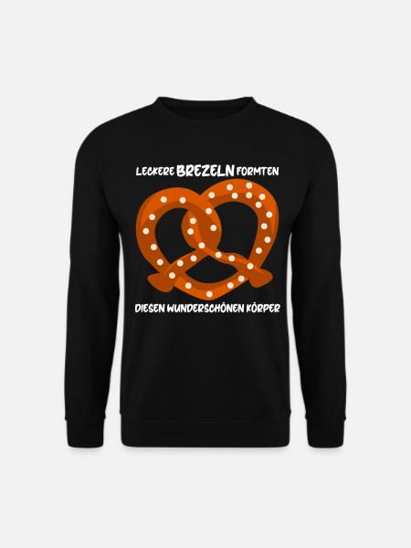 Brezeln Witz Bretzel - Unisex Pullover - Schwarz