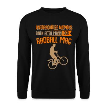 Radball Radballer - Unisex Pullover - Schwarz - Vorne - Alina (178cm) & Michal (187cm)