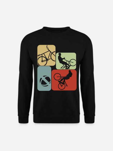 Radball Retro Radballer - Unisex Pullover - Schwarz