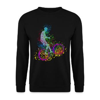 Radballer - Unisex Pullover - Schwarz - Vorne - Alina (178cm) & Michal (187cm)