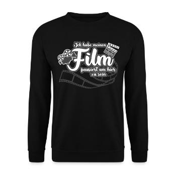 Kinofilme Kino Heimkino Filme Filmabend - Unisex Pullover - Schwarz - Vorne - Alina (178cm) & Michal (187cm)