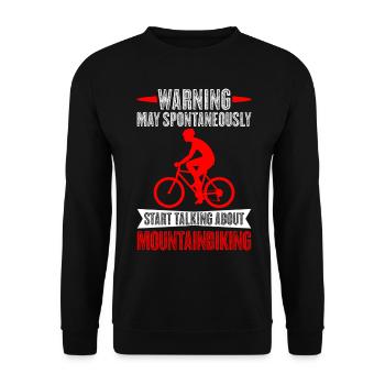 VTT de descente vététistes - Sweat-shirt Unisexe - noir - Devant - Alina (178cm) & Michal (187cm)