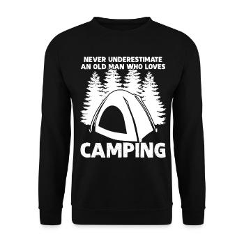 Camping Camping Tente de camping - Sweat-shirt Unisexe - noir - Devant - Alina (178cm) & Michal (187cm)