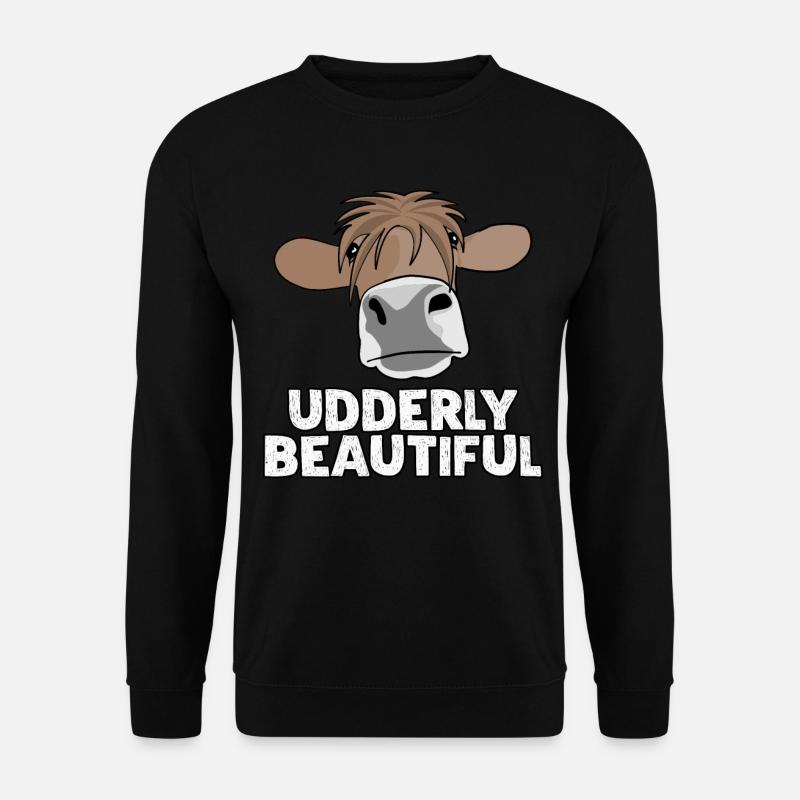 Cow Farmer Farm Cows - Unisex Sweatshirt - black