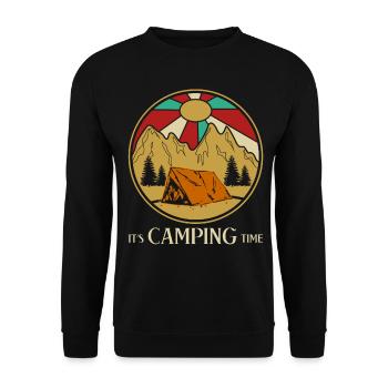 Camping Camping Tente extérieure Trekking - Sweat-shirt Unisexe - noir - Devant - Alina (178cm) & Michal (187cm)