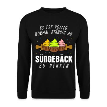 Konditor Cupcakes Backen Konditorei - Unisex Pullover - Schwarz - Vorne - Alina (178cm) & Michal (187cm)