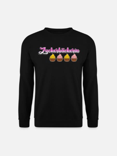 Konditorin Cupcakes Zuckerbäckerin - Unisex Pullover - Schwarz