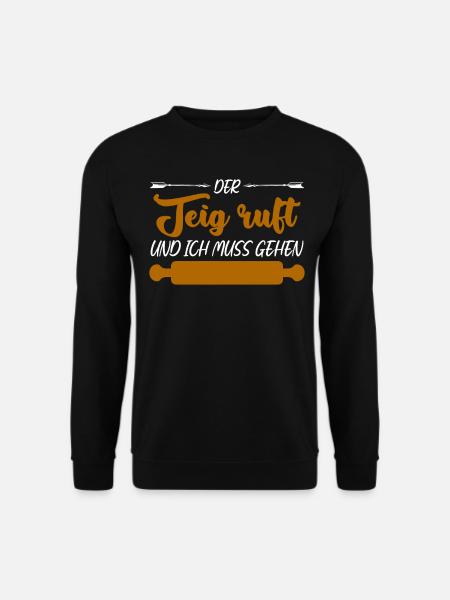 Bäcker Backen Teig kneten Bäckerei - Unisex Pullover - Schwarz