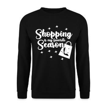 Shopping shoes buy high heels - Unisex Sweatshirt - black - Front - Alina (178cm) & Michal (187cm)