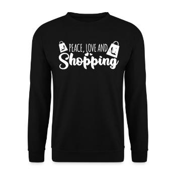 Shopping shoes buy high heels - Unisex Sweatshirt - black - Front - Alina (178cm) & Michal (187cm)