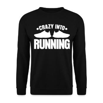 Marathon Jogging Laufschuhe Laufen - Unisex Pullover - Schwarz - Vorne - Alina (178cm) & Michal (187cm)