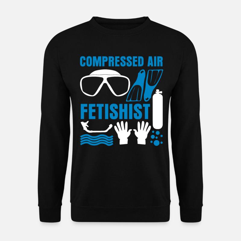Diving Diver Goggles - Unisex Sweatshirt - black