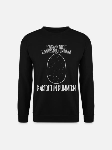 Kartoffel Kartoffeln Kartoffelbauer - Unisex Pullover - Schwarz