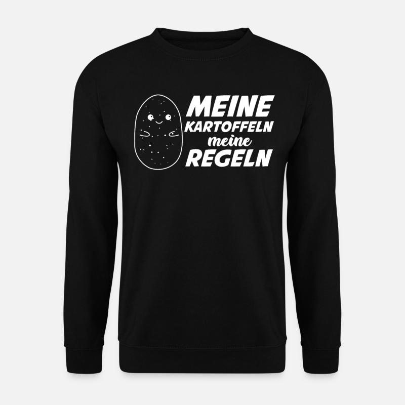 Kartoffeln Kartoffel - Unisex Pullover - Schwarz
