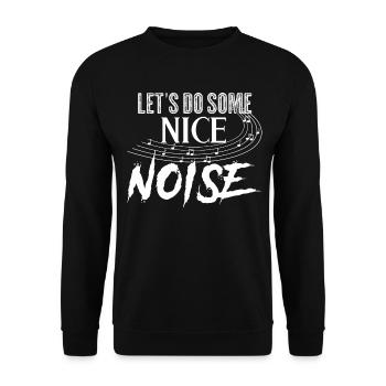 Musik lustiger Spruch Musiker - Unisex Pullover - Schwarz - Vorne - Alina (178cm) & Michal (187cm)