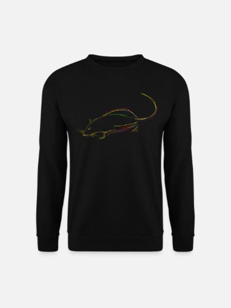 Ratten Maus Nagetier Ratte - Unisex Pullover - Schwarz