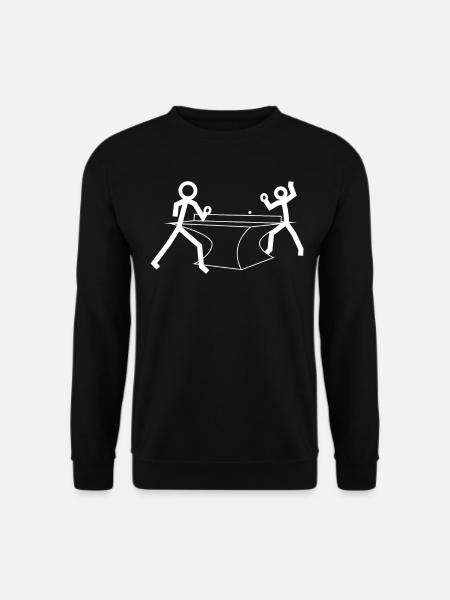 Table tennis stick figures - Unisex Sweatshirt - black