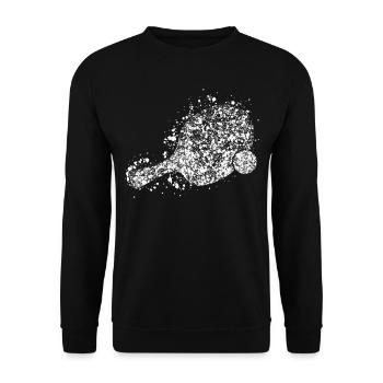 Table Tennis Bat Drops Table Tennis - Unisex Sweatshirt - black - Front - Alina (178cm) & Michal (187cm)
