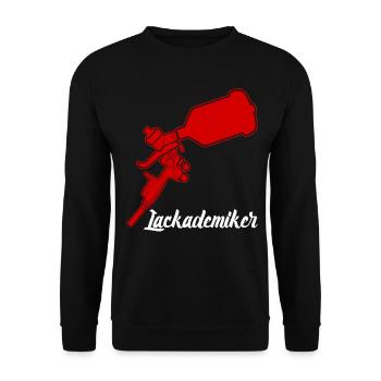 Autolackierer Airbrush Lackierer - Unisex Pullover - Schwarz - Vorne - Alina (178cm) & Michal (187cm)