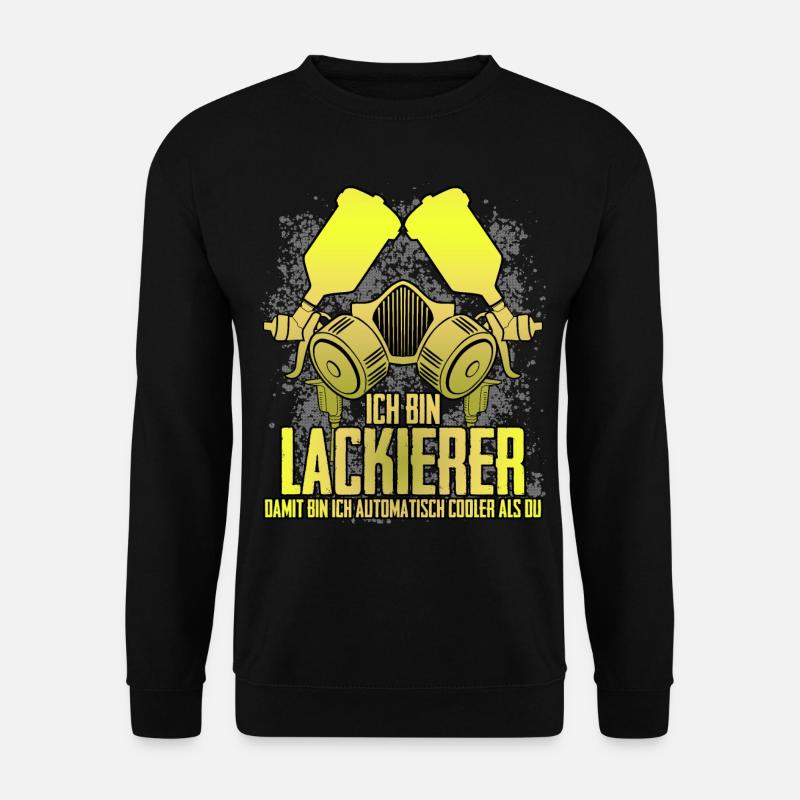 Autolackierer Lackierpistole Lackierer - Unisex Pullover - Schwarz