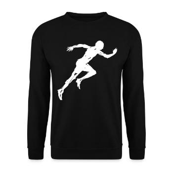 Coureur Running Running - Sweat-shirt Unisexe - noir - Devant - Alina (178cm) & Michal (187cm)