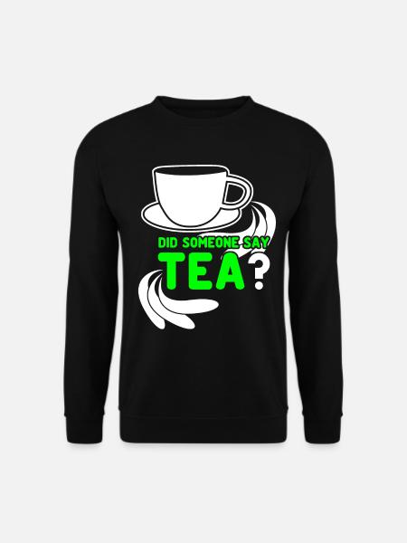 Teetrinker Tee Tasse Teebeutel Teetasse - Unisex Pullover - Schwarz
