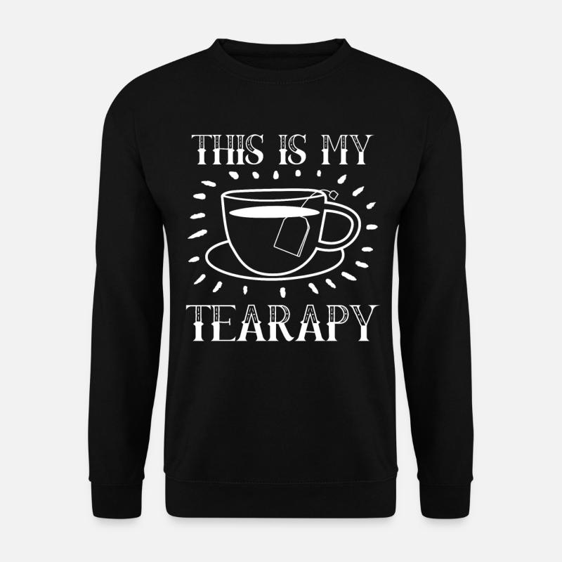 Teetrinker Teetasse Teebeutel Tee - Unisex Pullover - Schwarz