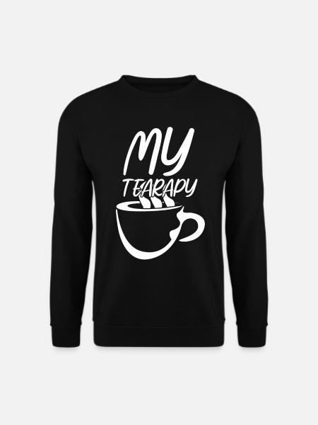 Tea drinker saying teacup tea - Unisex Sweatshirt - black