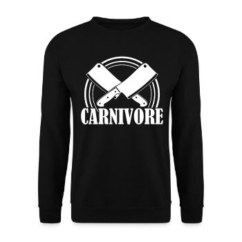 Boucher Viande Grillade Boucherie Boucherie - Sweat-shirt Unisexe - noir - Devant - Alina (178cm) & Michal (187cm)