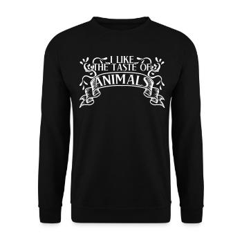 Griller Viande Boucher Grill Boucher - Sweat-shirt Unisexe - noir - Devant - Alina (178cm) & Michal (187cm)