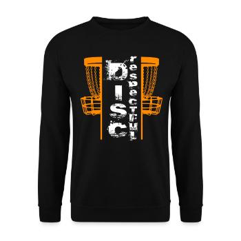 Disc golf Discrespectful - Unisex Sweatshirt - black - Front - Alina (178cm) & Michal (187cm)