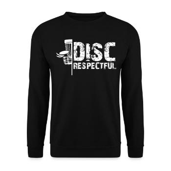 Disc Golf Frisbee Frisbee Sport - Unisex Sweatshirt - black - Front - Alina (178cm) & Michal (187cm)