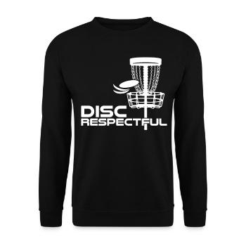 Disc golf Frisbee discrespectueux - Sweat-shirt Unisexe - noir - Devant - Alina (178cm) & Michal (187cm)