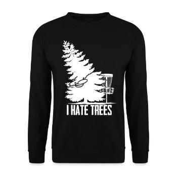 Disc golf Frisbee Trees Disc Golf - Sweat-shirt Unisexe - noir - Devant - Alina (178cm) & Michal (187cm)