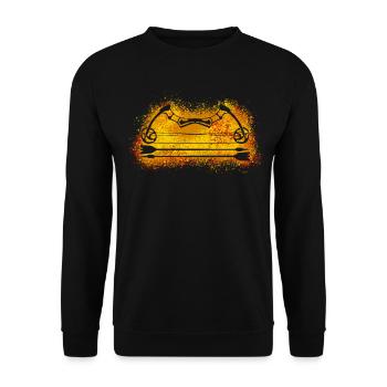 Compound bow archery 3D archery - Unisex Sweatshirt - black - Front - Alina (178cm) & Michal (187cm)