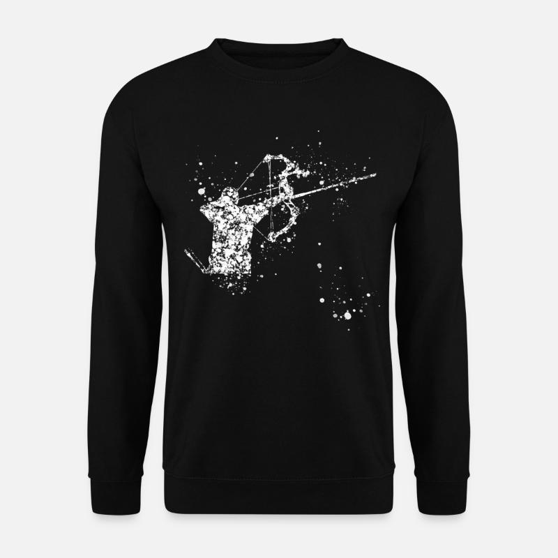 3D Archery Raindrops Archer - Unisex Sweatshirt - black