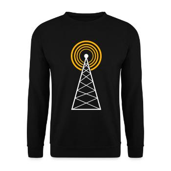 Amateurfunker Amateurfunk Funkgerät - Unisex Pullover - Schwarz - Vorne - Alina (178cm) & Michal (187cm)