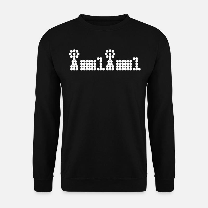 Amateurfunker Pixelgrafik Funkgerät - Unisex Pullover - Schwarz