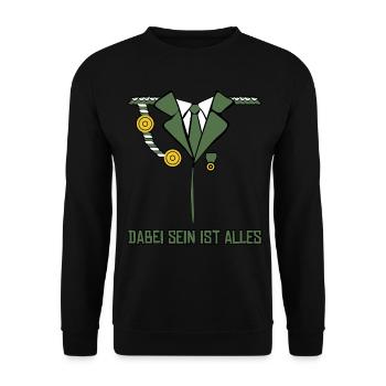 Schützenkönig Witz Sport Shooter - Unisex Sweatshirt - black - Front - Alina (178cm) & Michal (187cm)