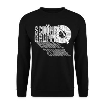 Schützenkönig Schützenverein - Unisex Pullover - Schwarz - Vorne - Alina (178cm) & Michal (187cm)