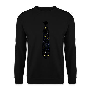 Espace Tie Stars - Sweat-shirt Unisexe - noir - Devant - Alina (178cm) & Michal (187cm)
