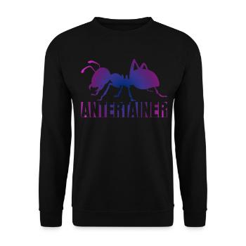 Ameise Entertainer Ameisen - Unisex Pullover - Schwarz - Vorne - Alina (178cm) & Michal (187cm)