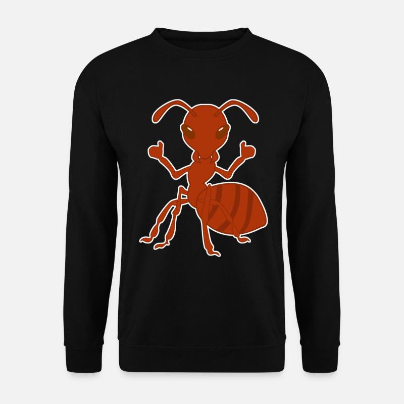 Ameise Daumen hoch Ameisen - Unisex Pullover - Schwarz